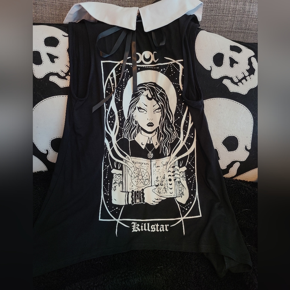 KILLSTAR MOONSPELL COLLAR VEST